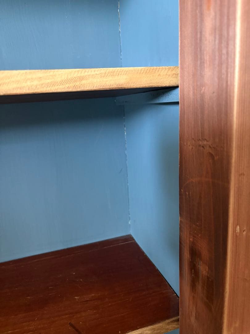 ヴィンテージ 古材　食器棚　コレクション棚　キャビネット