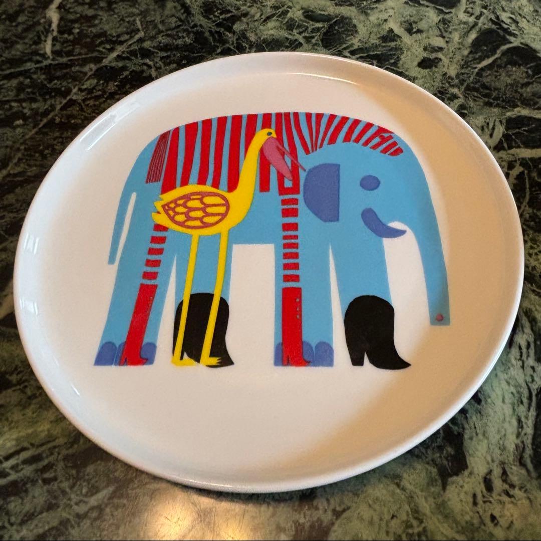 【廃盤】マリメッコKARKUTEILLA キッズ食器セット　動物柄