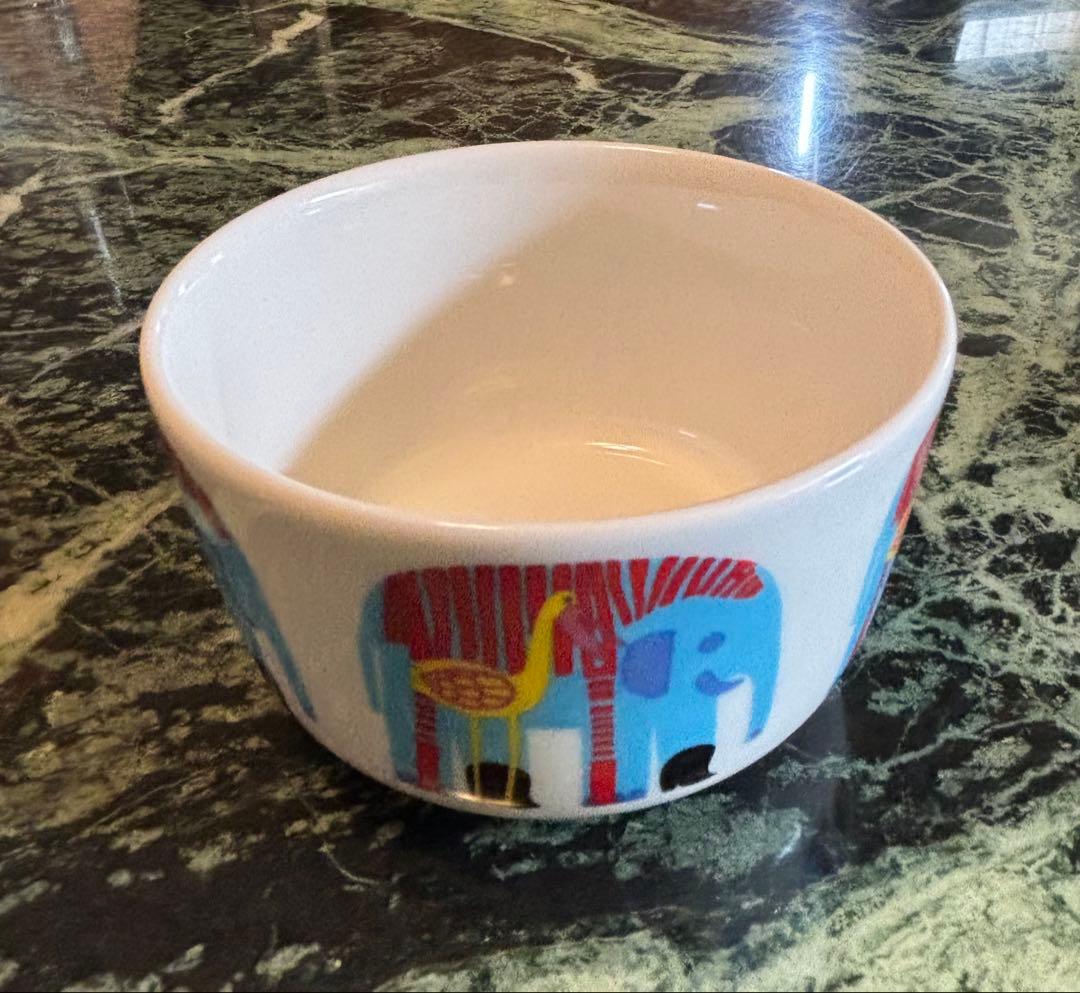 【廃盤】マリメッコKARKUTEILLA キッズ食器セット　動物柄