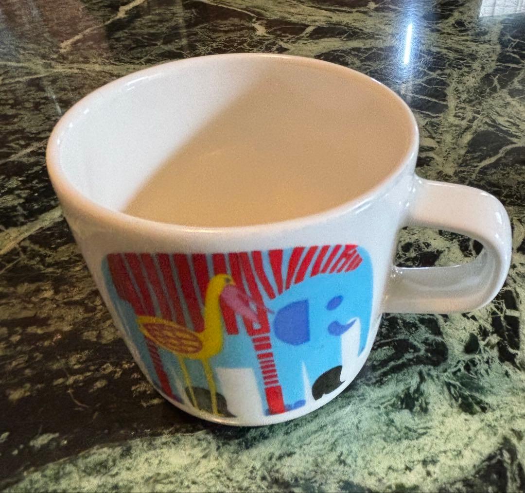 【廃盤】マリメッコKARKUTEILLA キッズ食器セット　動物柄