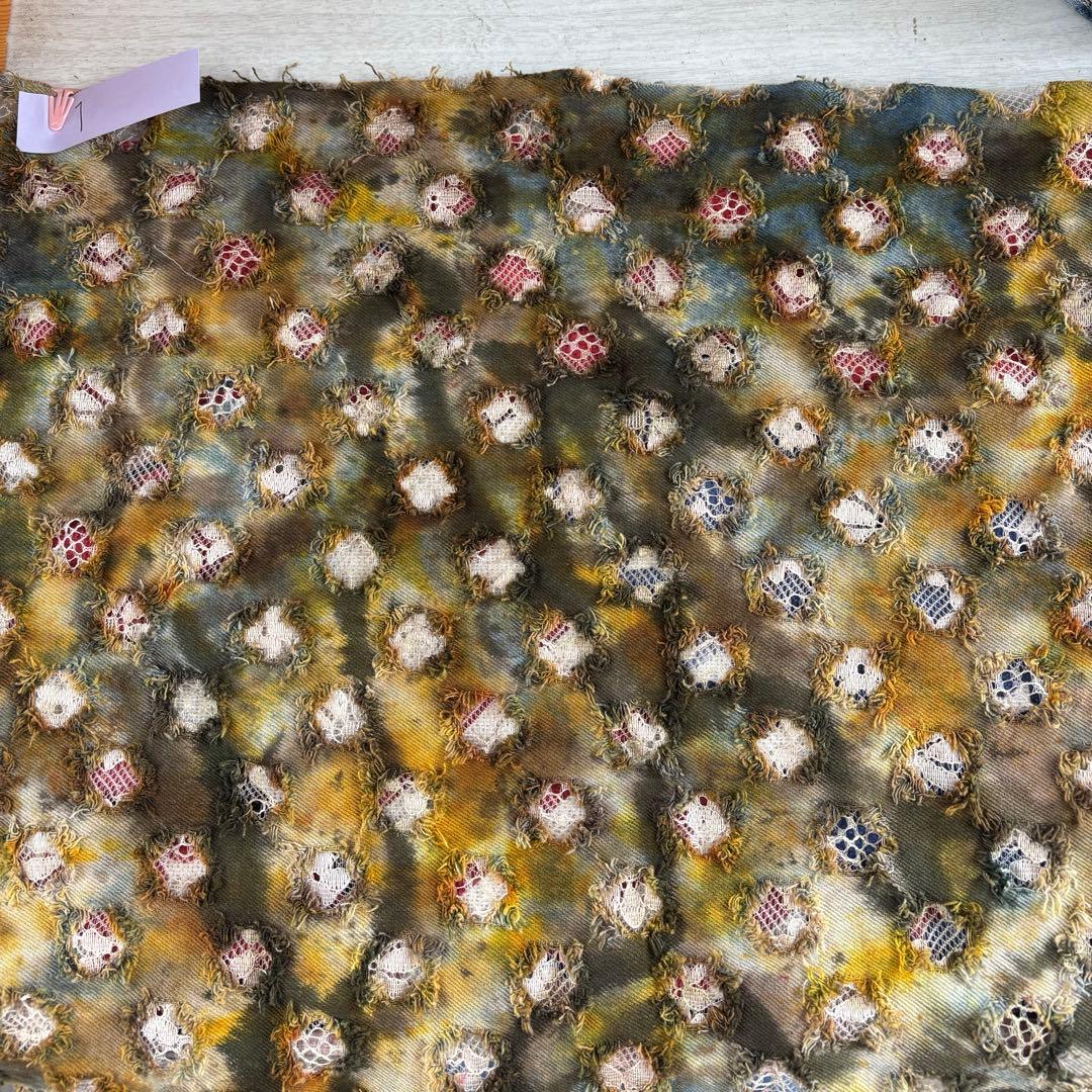 アンティークデニムさゆり染め　①