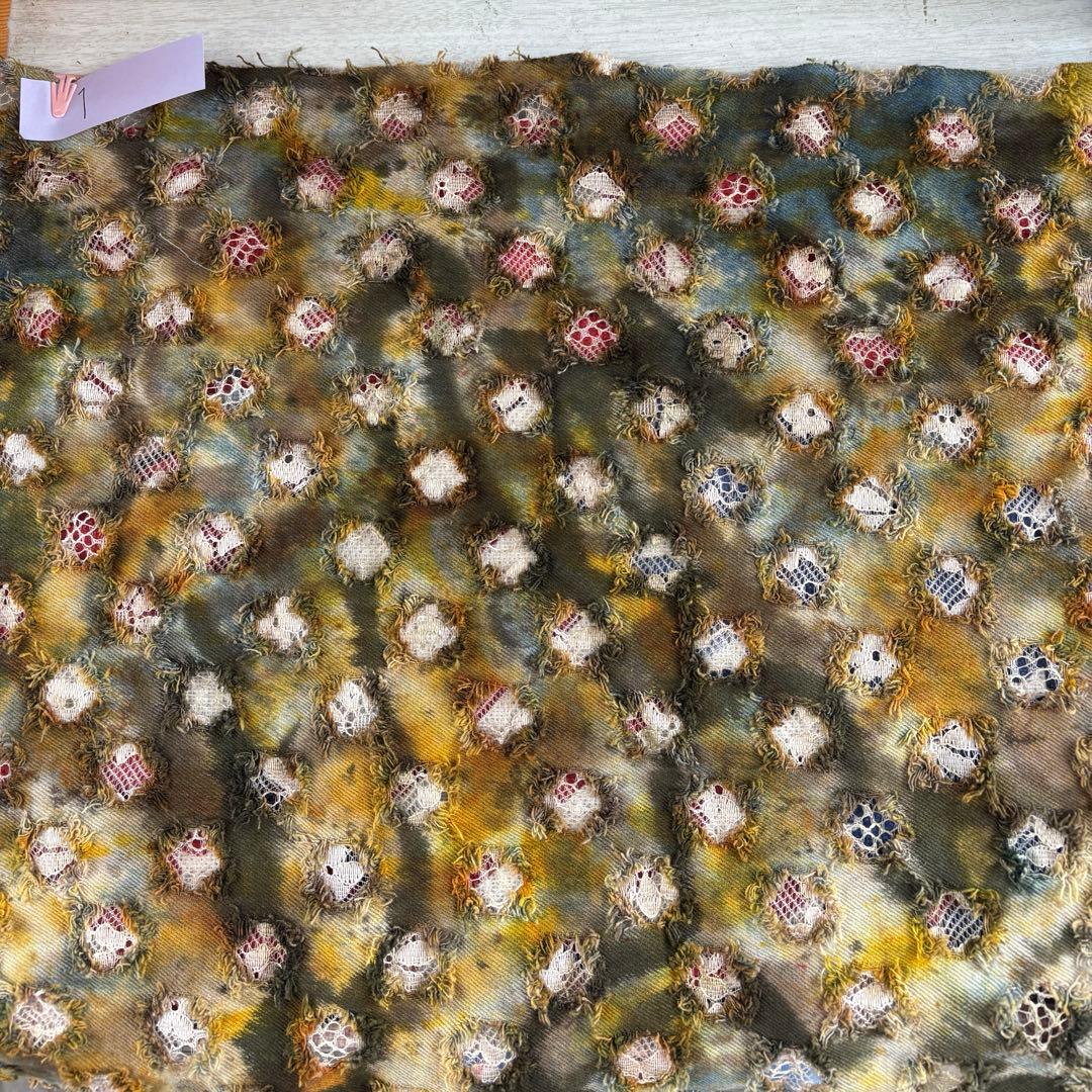 アンティークデニムさゆり染め　①