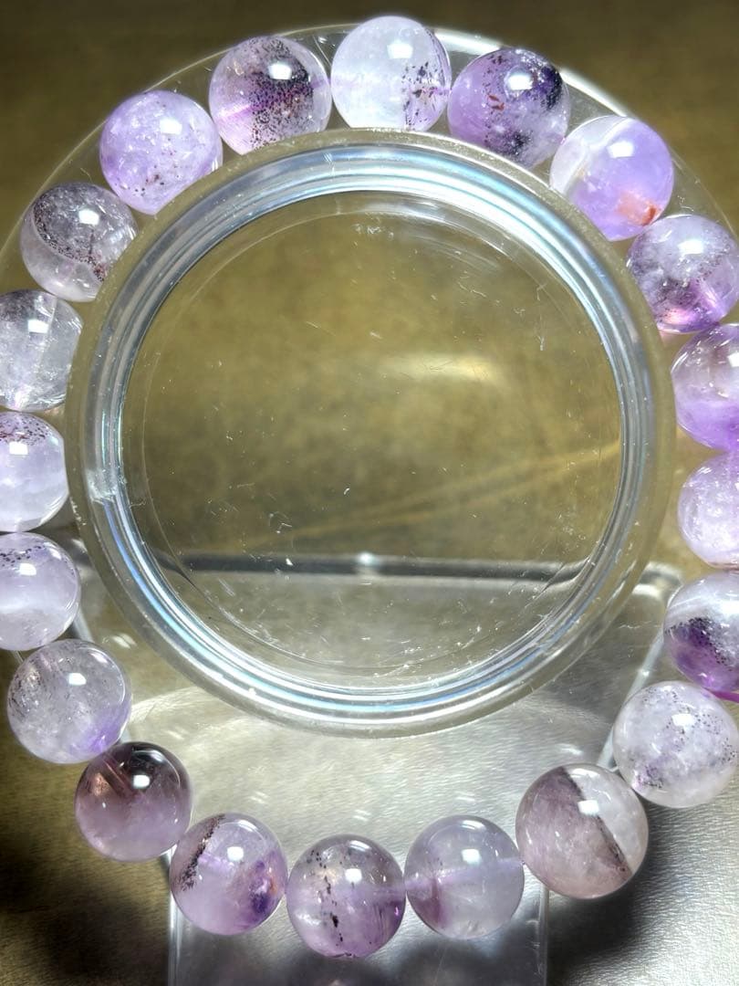 【新入荷】　スーパーセブンブレスレット約10㎜（新品未使用）鉱物多め　高品質