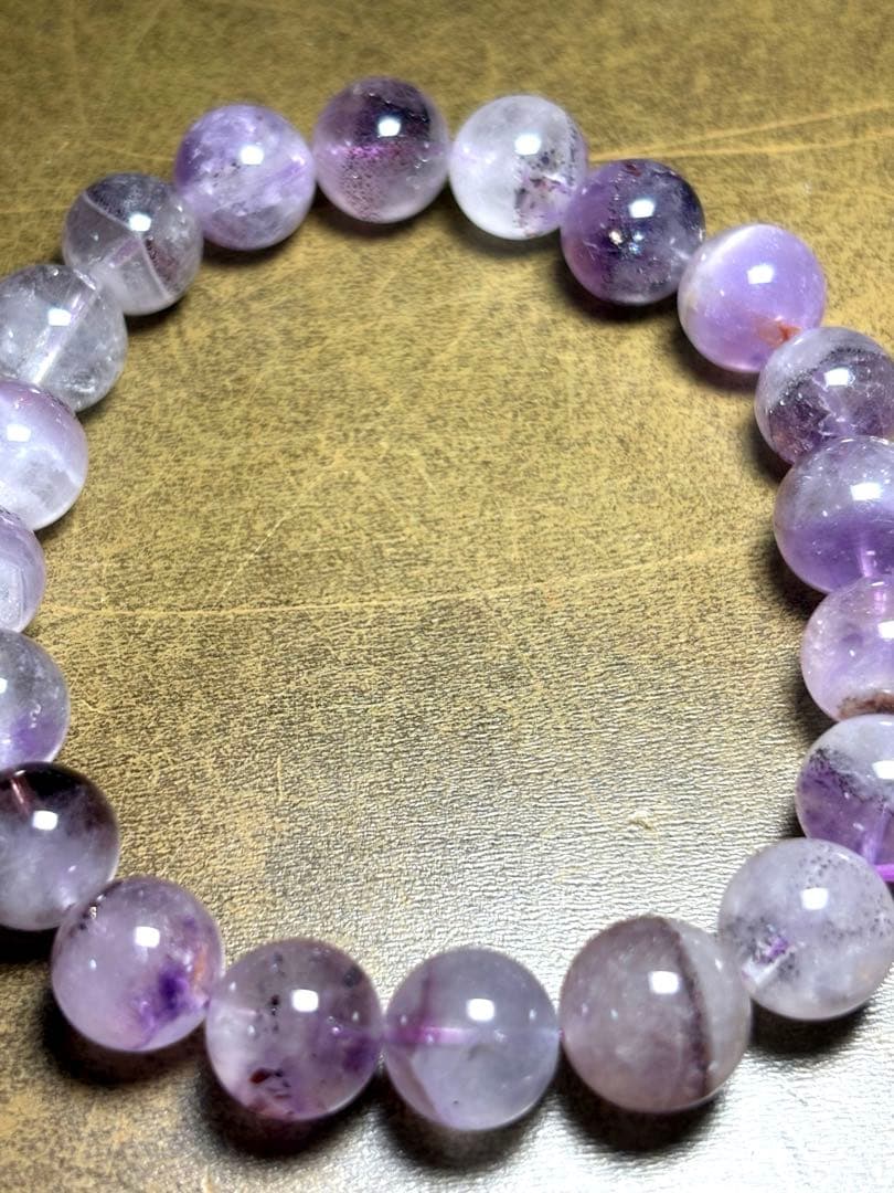 【新入荷】　スーパーセブンブレスレット約10㎜（新品未使用）鉱物多め　高品質