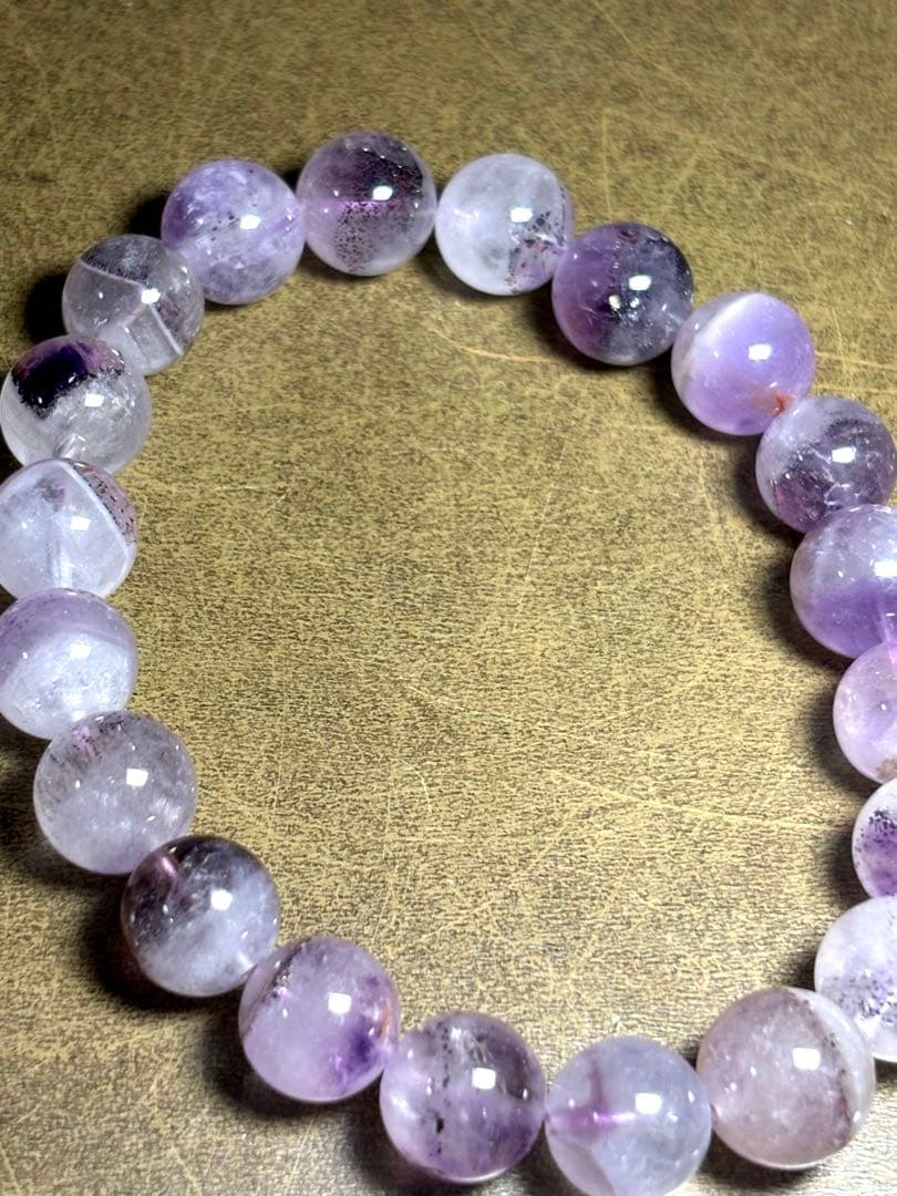 【新入荷】　スーパーセブンブレスレット約10㎜（新品未使用）鉱物多め　高品質