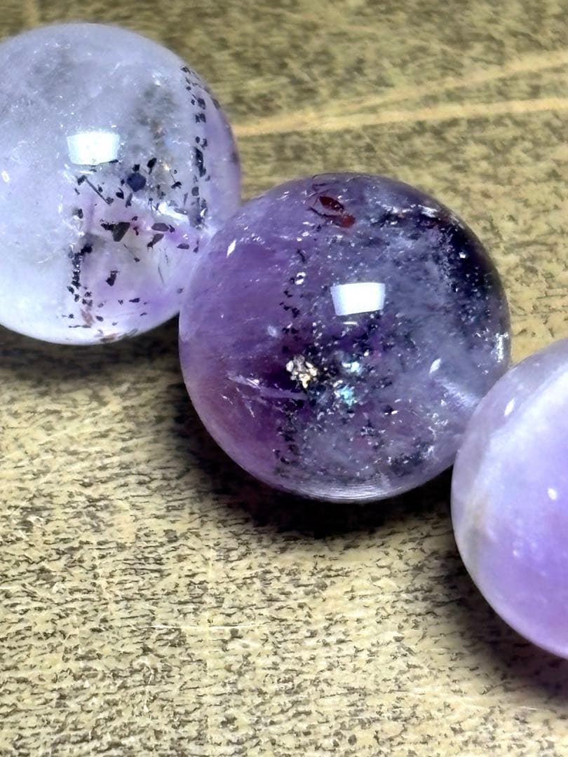 【新入荷】　スーパーセブンブレスレット約10㎜（新品未使用）鉱物多め　高品質