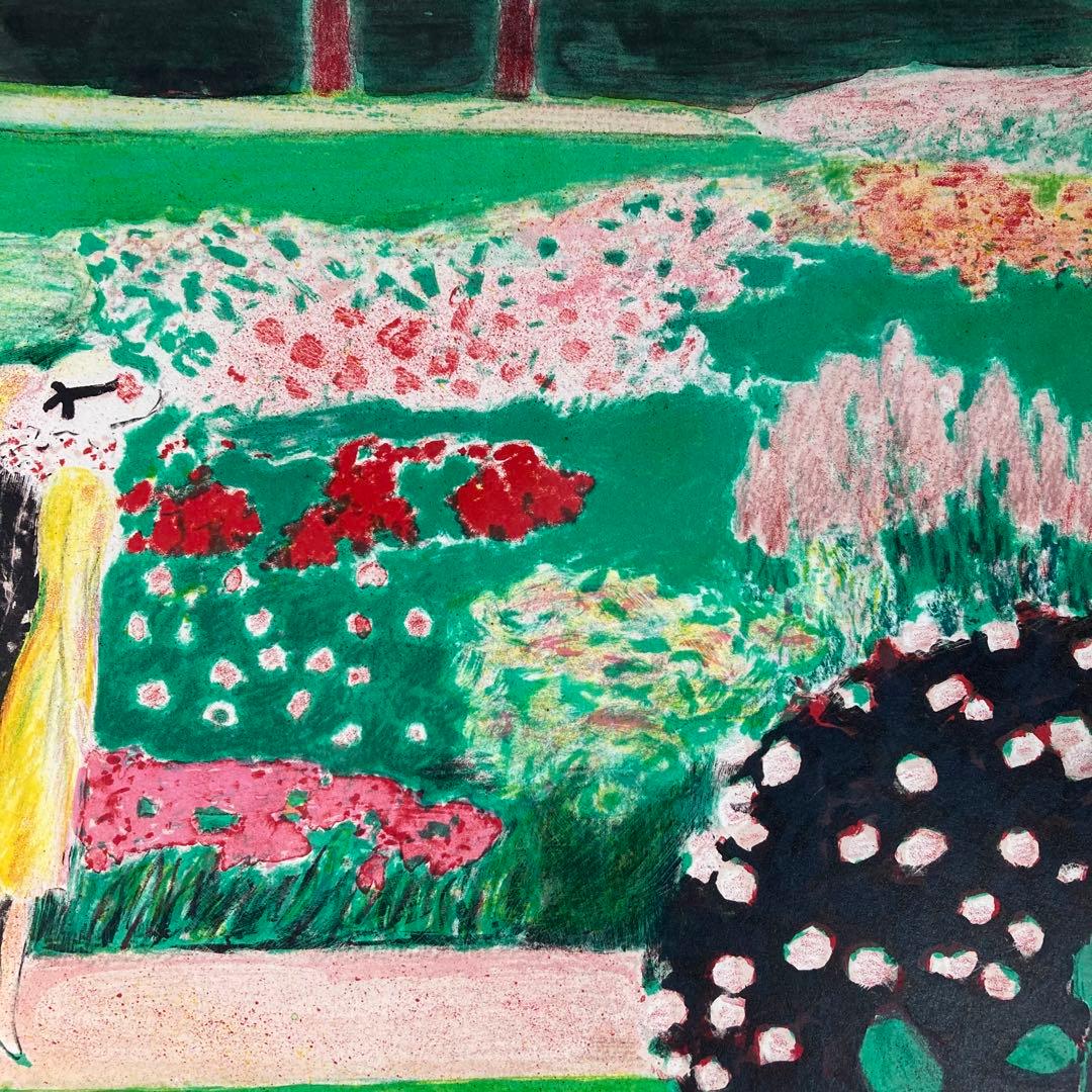 【真作保証】カシニョール「夏の散歩」リトグラフ 直筆サイン 版画 絵画