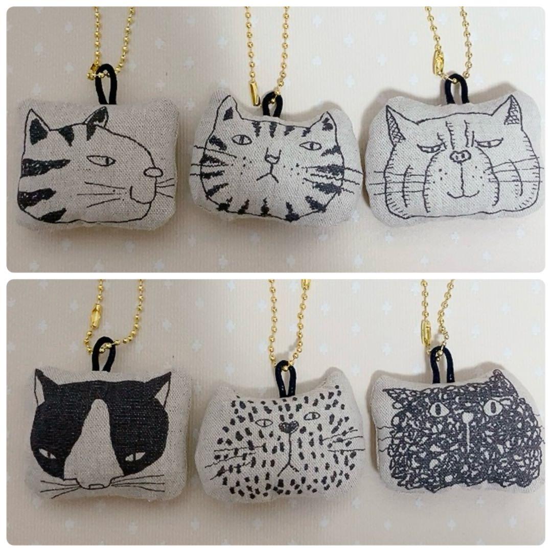 ひまわり。 パッチワークトートバッグ ねこフェイスチャーム