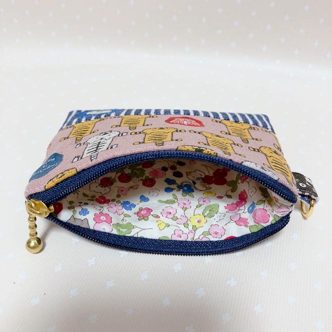 ひまわり。 パッチワークトートバッグ ねこフェイスチャーム