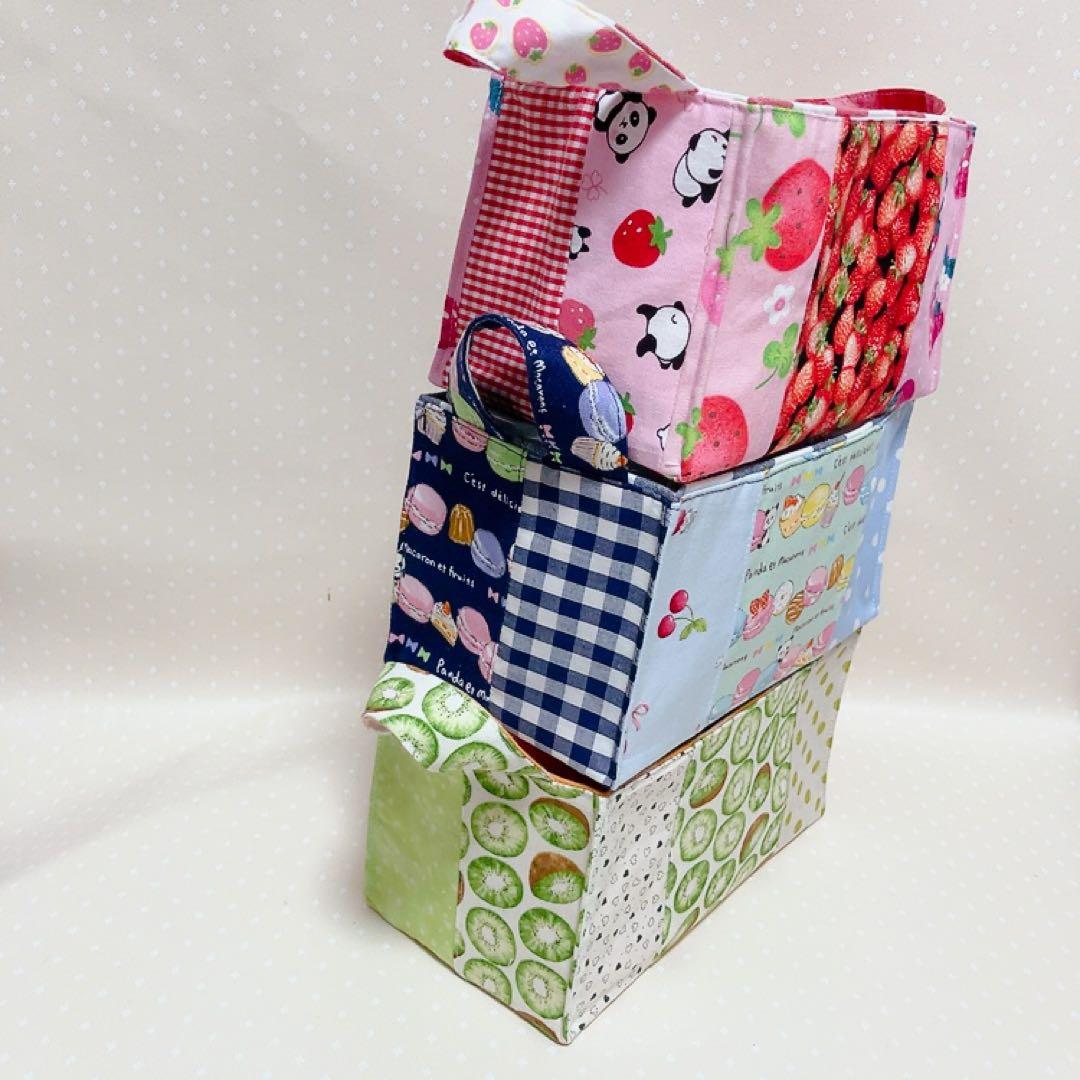 ひまわり。 パッチワークトートバッグ ねこフェイスチャーム