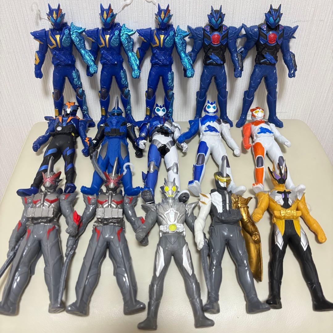 【まとめ売り】仮面ライダーシリーズ ソフビ等 53個セット