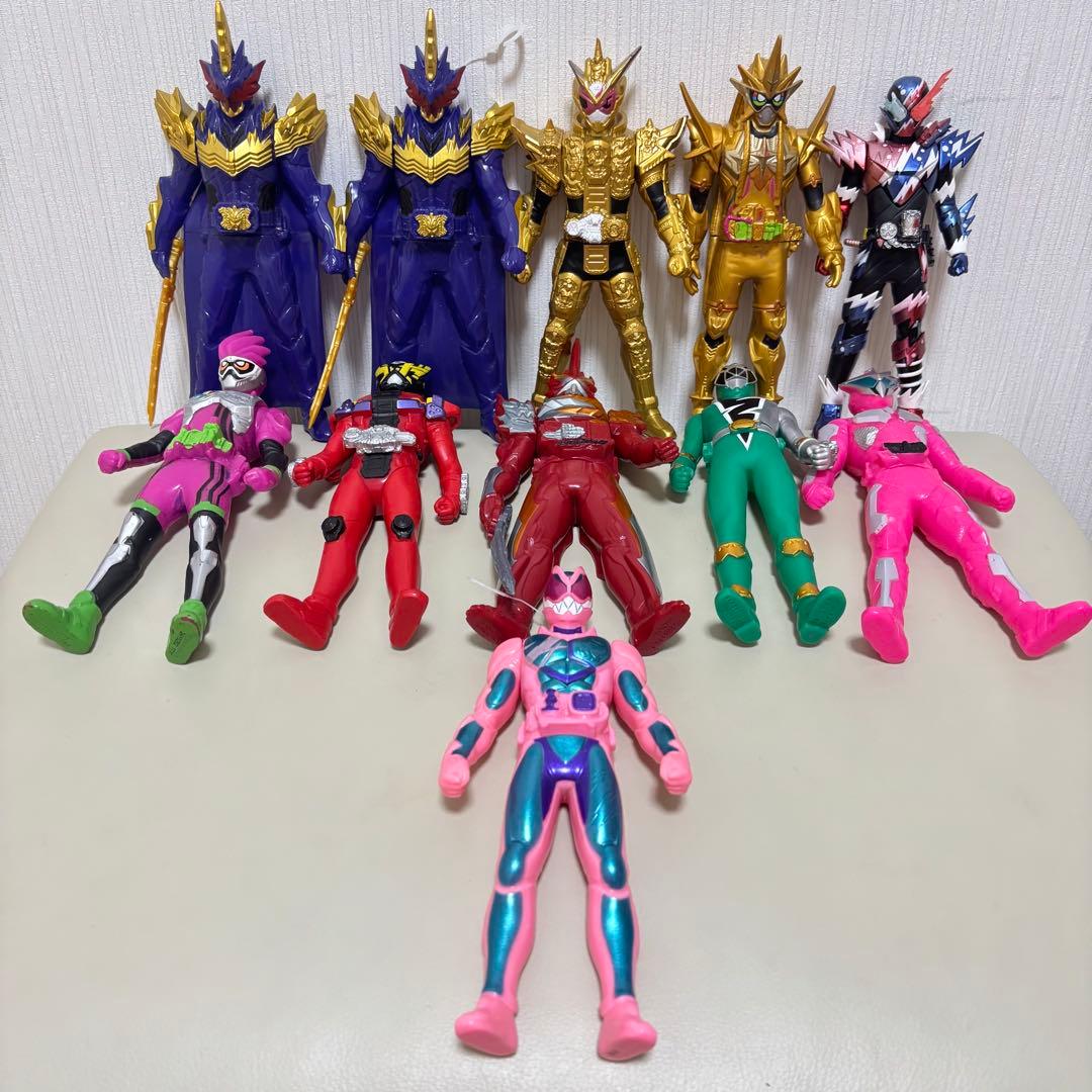 【まとめ売り】仮面ライダーシリーズ ソフビ等 53個セット