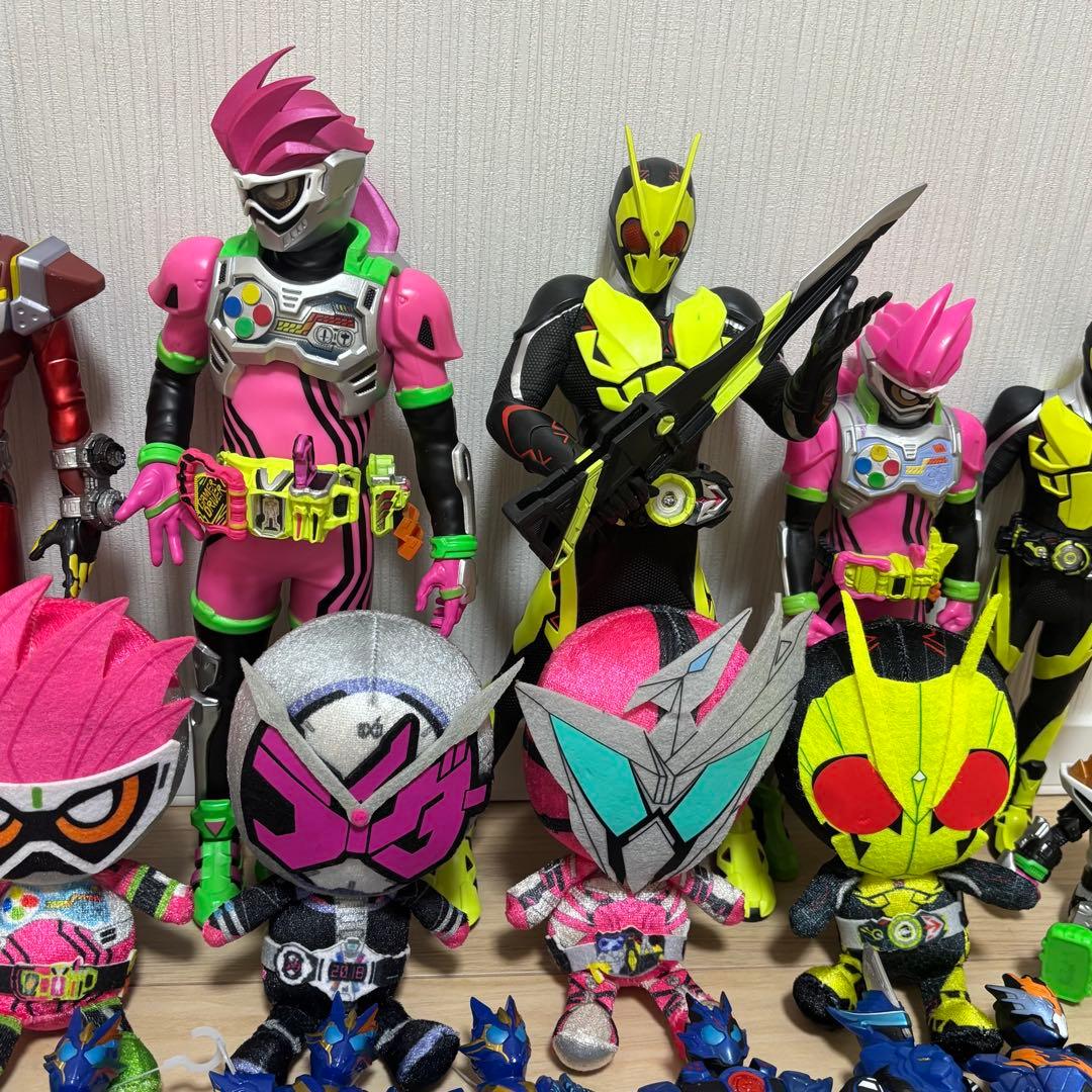 【まとめ売り】仮面ライダーシリーズ ソフビ等 53個セット