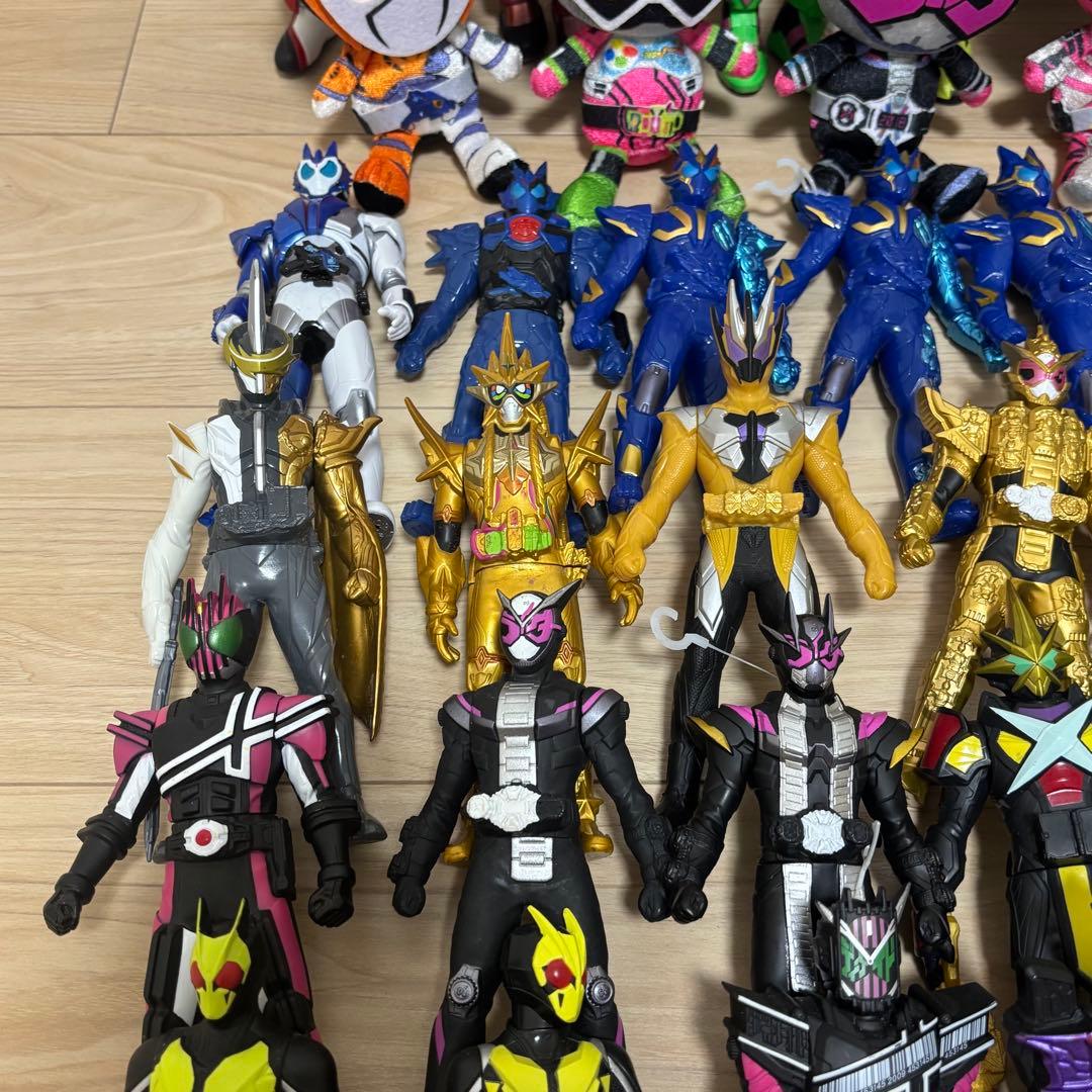【まとめ売り】仮面ライダーシリーズ ソフビ等 53個セット