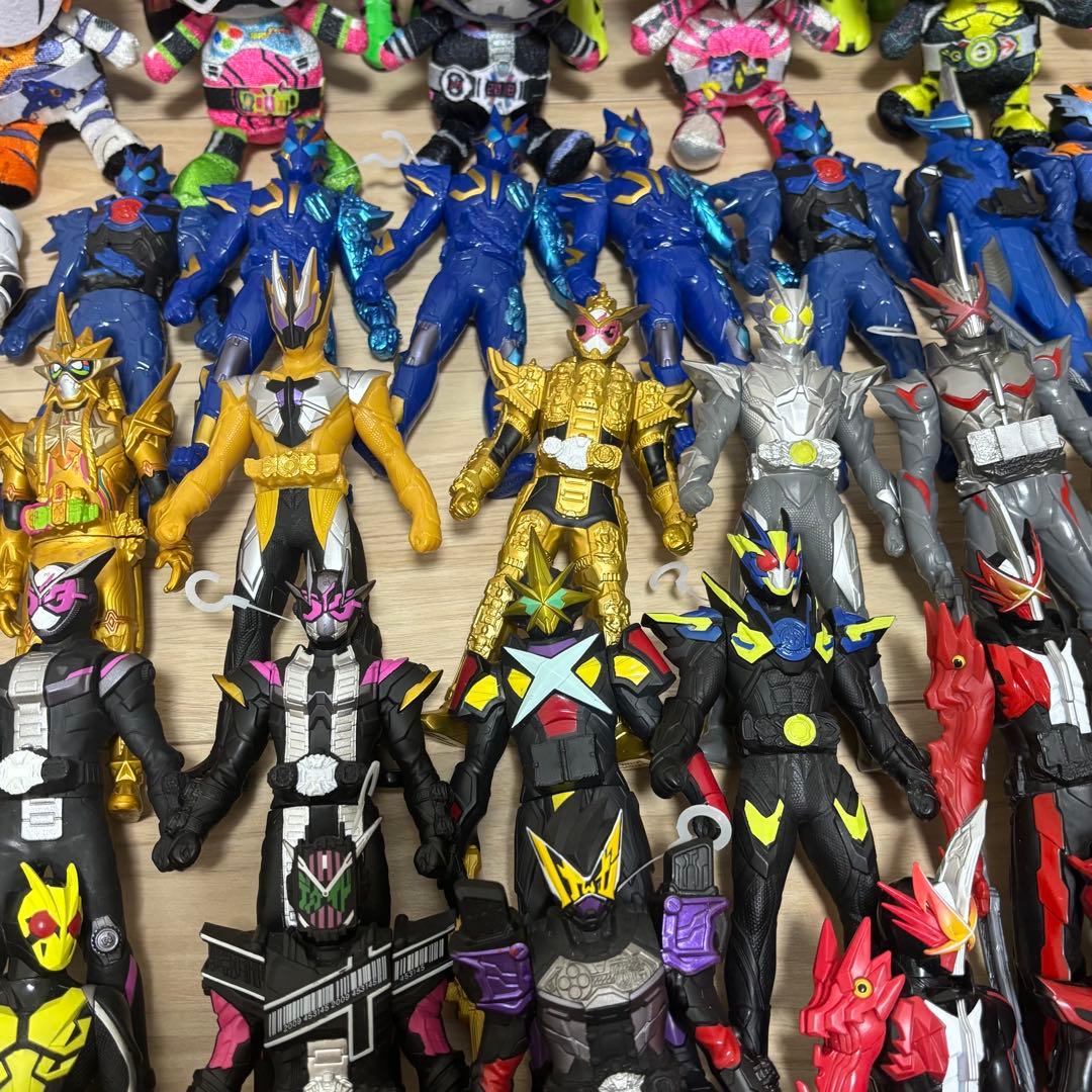 【まとめ売り】仮面ライダーシリーズ ソフビ等 53個セット