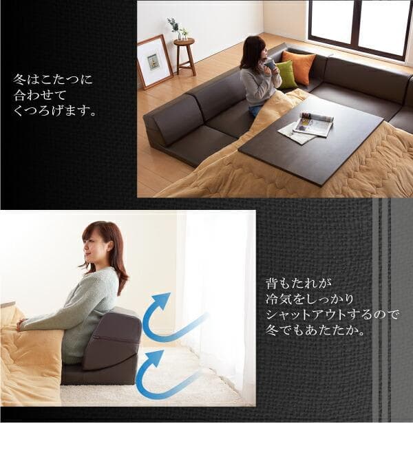 【最安値】ヴェルグ フロアソファ ローソファ 3人掛け こたつソファ 新品送料込