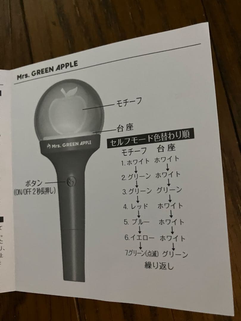 Mrs. GREEN APPLE 公式ペンライト