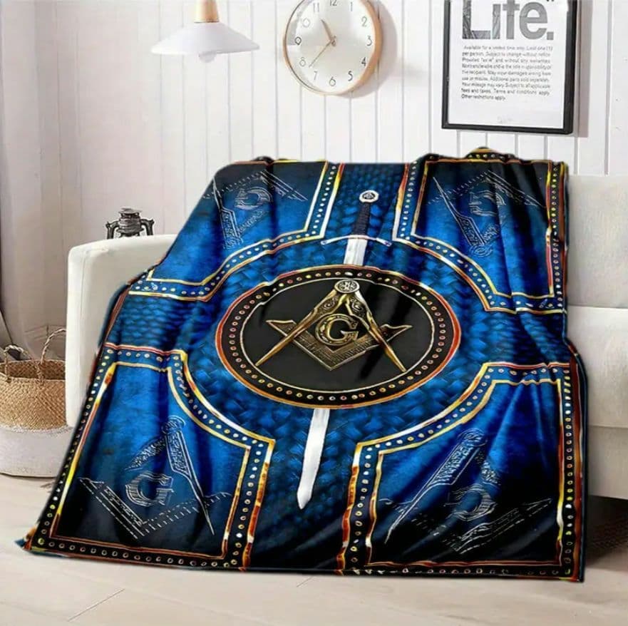 ■新作◼️フリーメイソン◼️神秘的な青色の毛布◼️フリーメーソン■都市伝説
