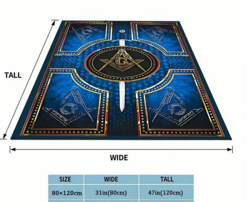 ■新作◼️フリーメイソン◼️神秘的な青色の毛布◼️フリーメーソン■都市伝説