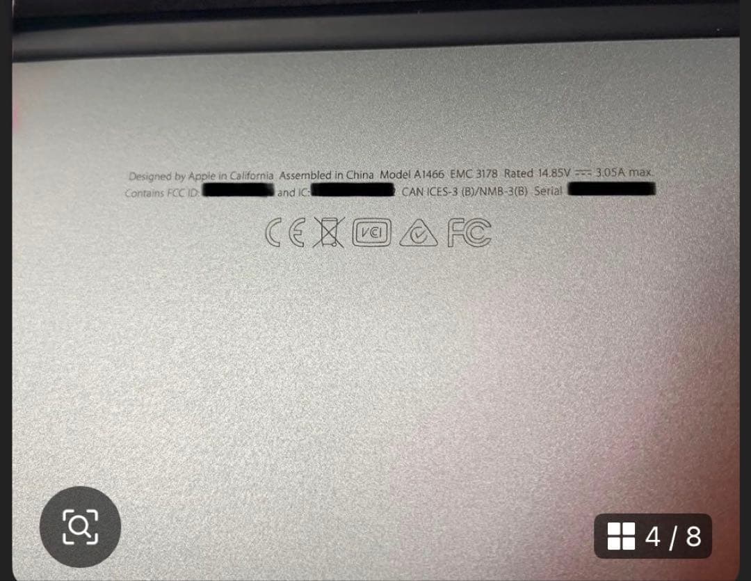 美品　Apple 13.3インチMacBook Air