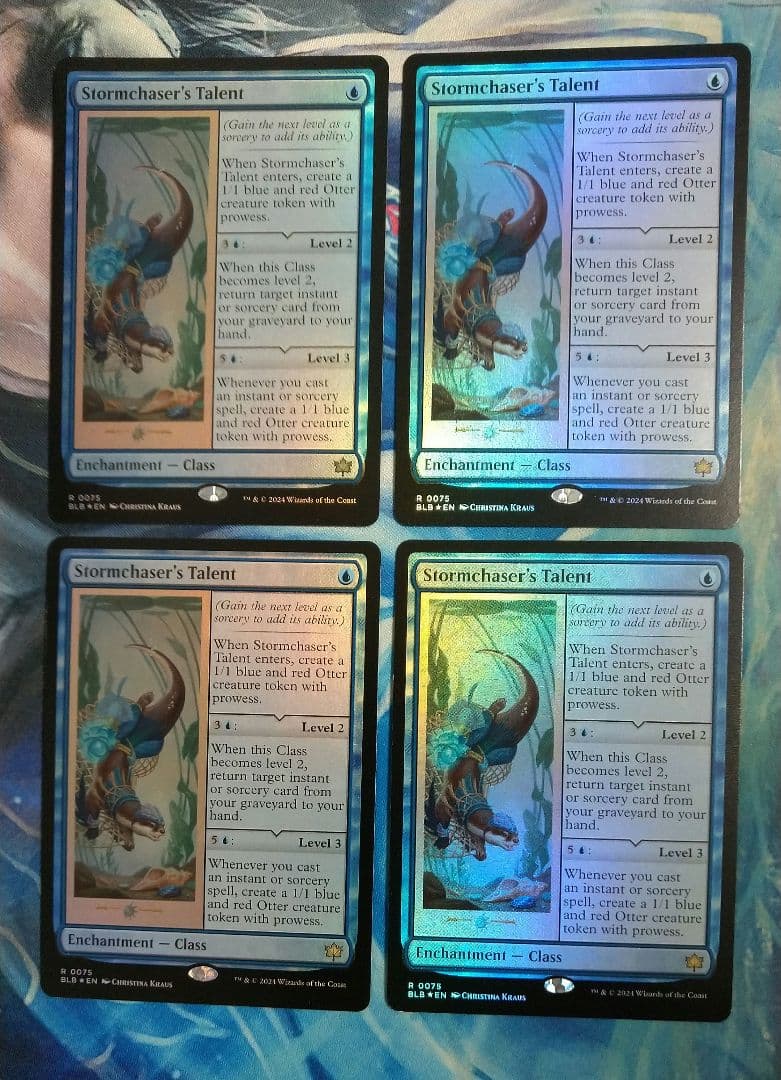 MTG嵐追いの才能Stormchaser's Talent BLB英FOIL4枚
