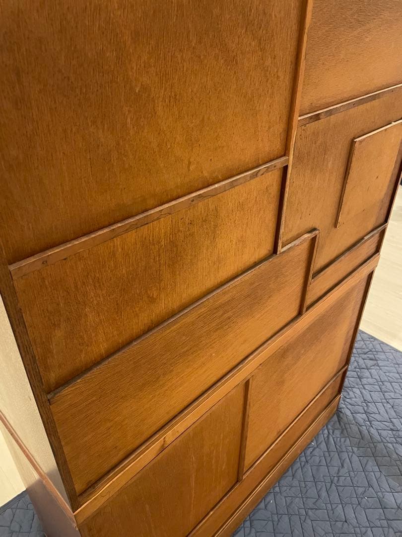 江戸指物　茶箪笥　アンティーク　40年以上前　昭和レトロ　超豪華古水屋