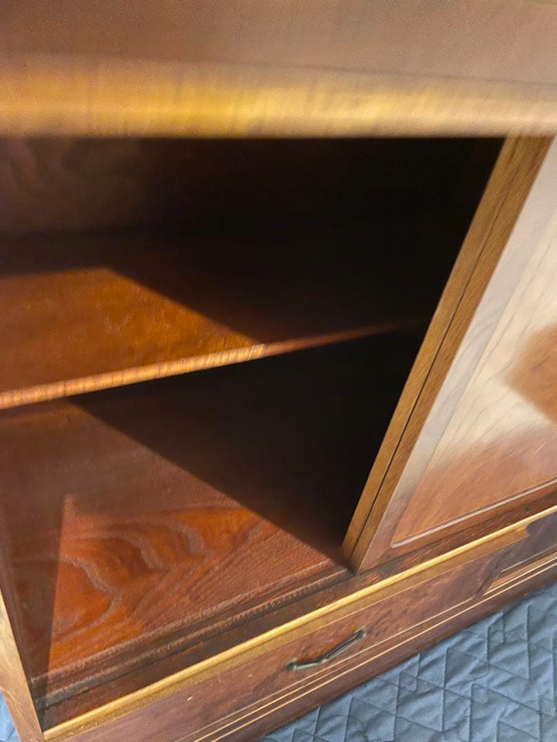 江戸指物　茶箪笥　アンティーク　40年以上前　昭和レトロ　超豪華古水屋