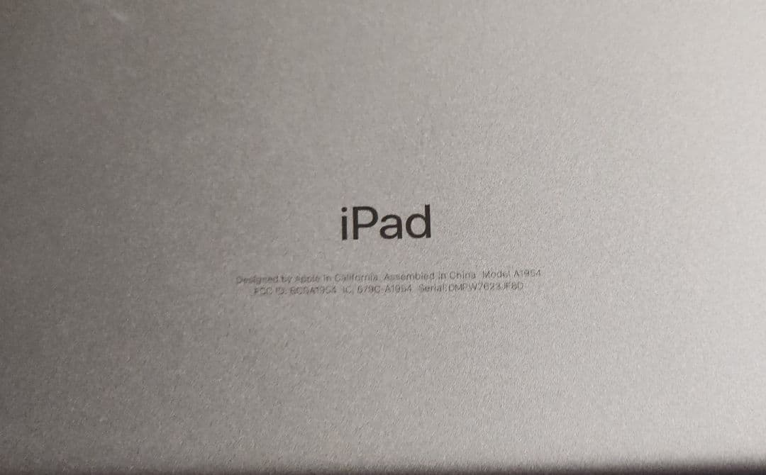 iPad 第6世代 32GB セルラー A1954 02-110