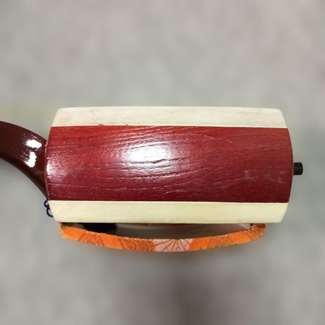 木製 三味線 本体 3弦 茶色