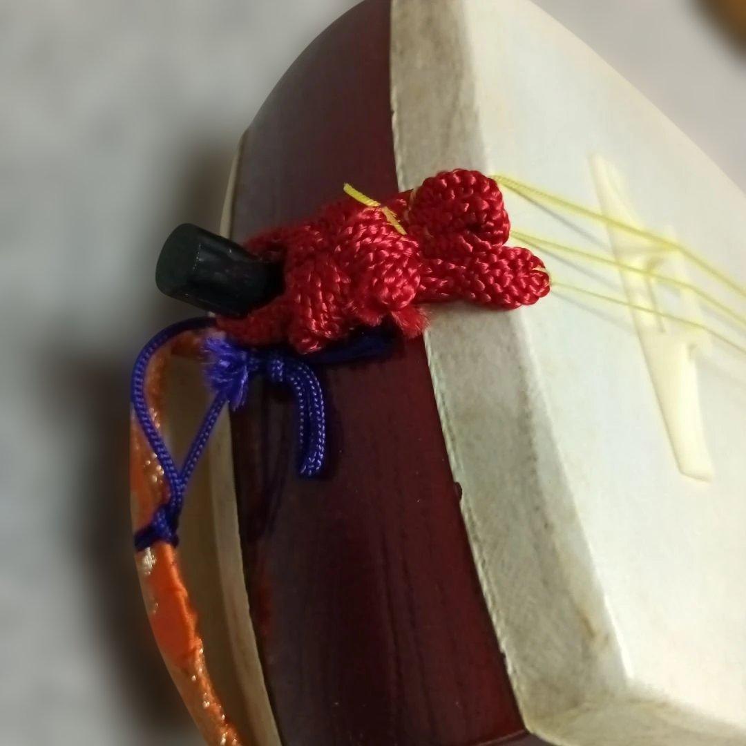 木製 三味線 本体 3弦 茶色