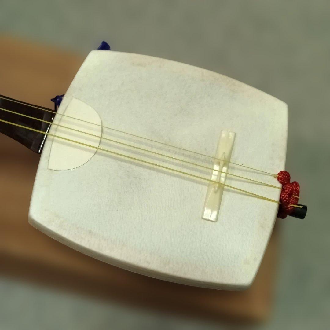 木製 三味線 本体 3弦 茶色