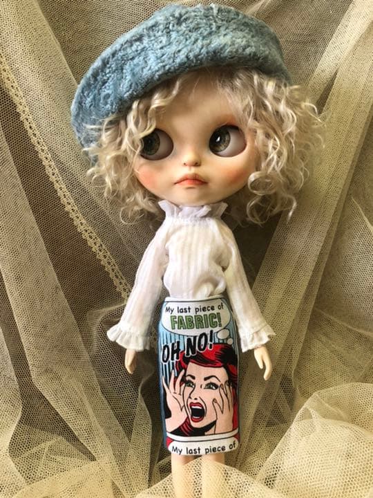 夏　スタイル(^_^) ブライス　お洋服 3点セット 手作り　ビンテージ　生地