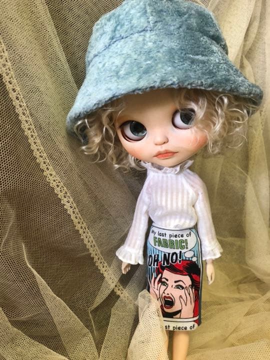 夏　スタイル(^_^) ブライス　お洋服 3点セット 手作り　ビンテージ　生地