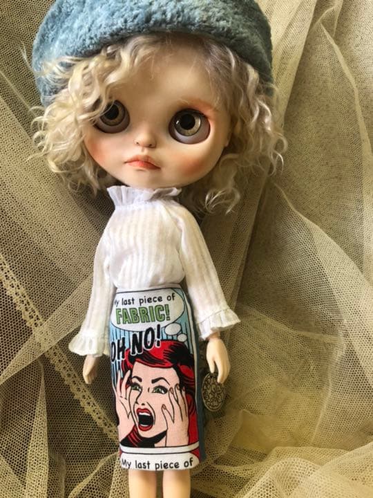 夏　スタイル(^_^) ブライス　お洋服 3点セット 手作り　ビンテージ　生地