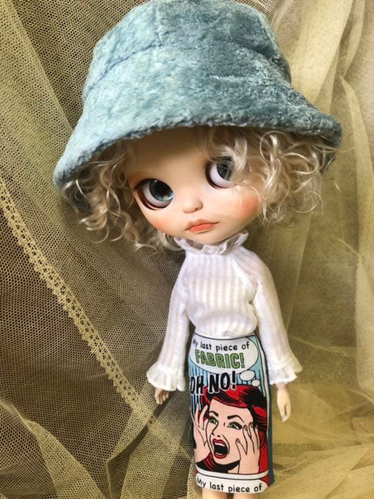 夏　スタイル(^_^) ブライス　お洋服 3点セット 手作り　ビンテージ　生地