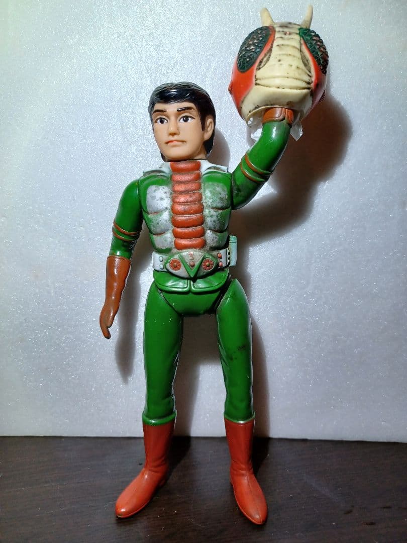 (希少)仮面ライダーV3　旧バンダイ　面取れ　ソフビ