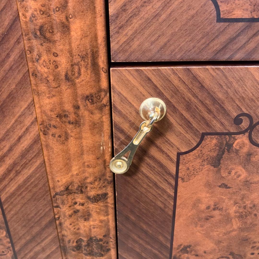 【極美品】イタリア製　象嵌　サイドボード　マホガニー色　アンティーク