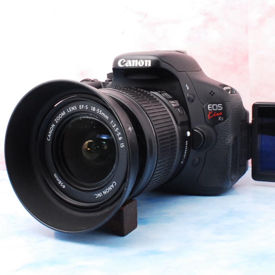 Canon Kiss X5★初心者向け★手ぶれ補正レンズ付★一眼レフカメラ