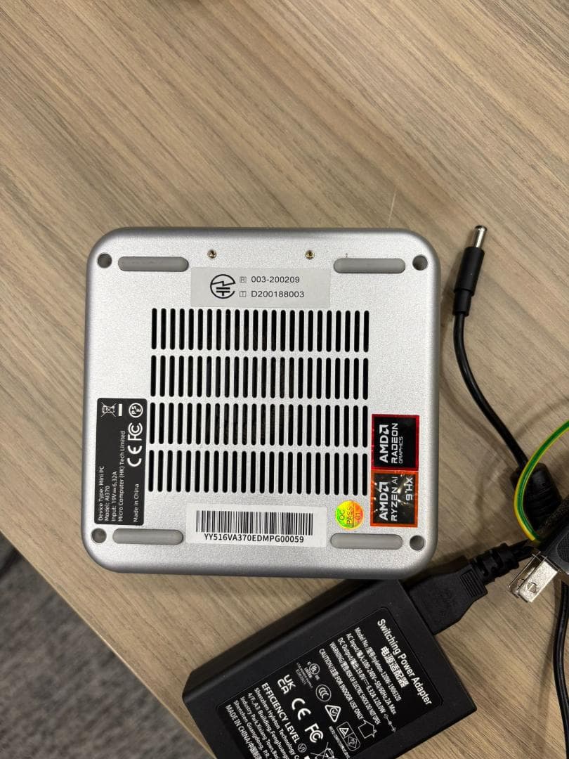 ミニPC MINISFORUM AI370 Mini PC Ryzen AI 9