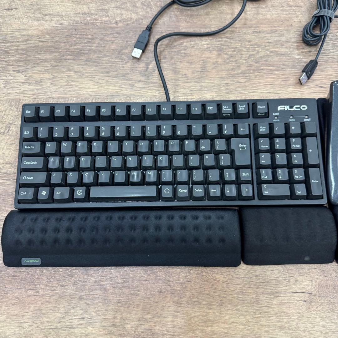 FILCO キーボード　Kensington トラックボール　パームレストセット