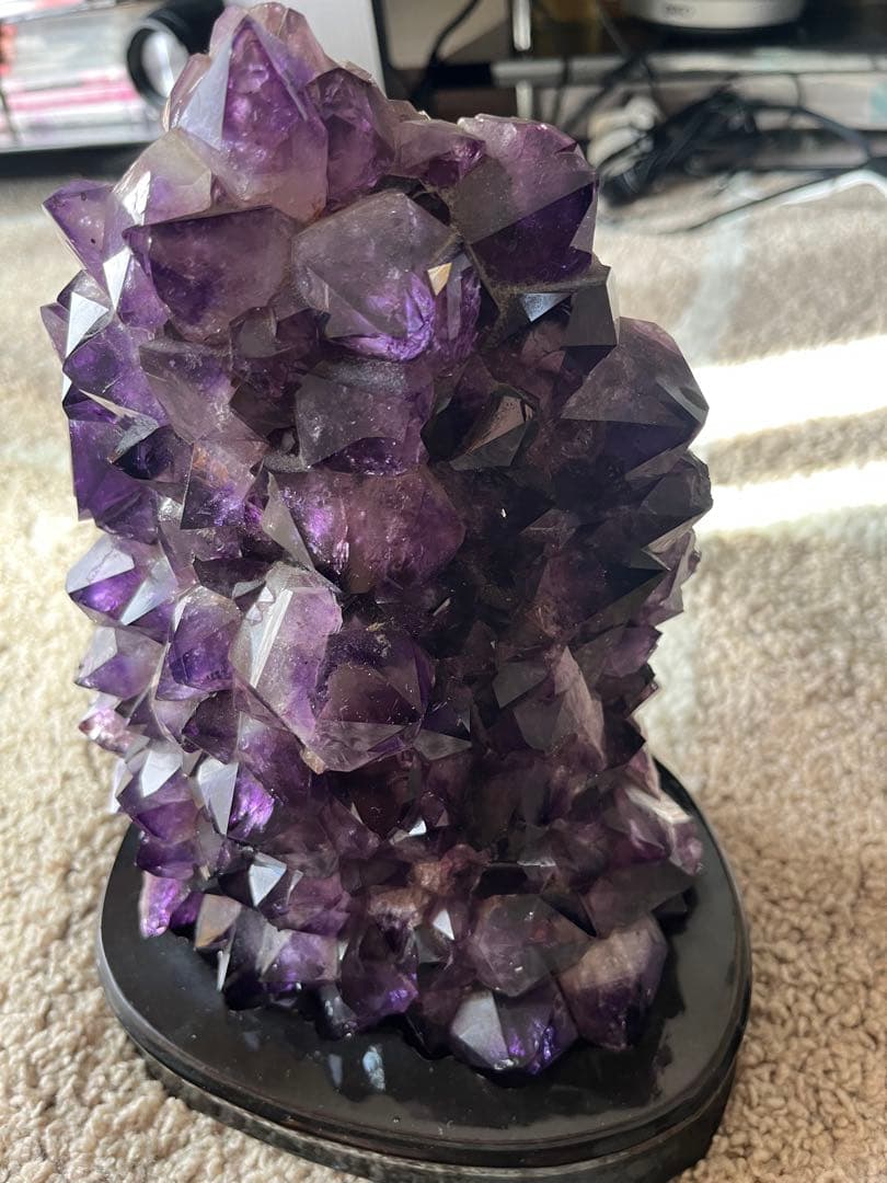 アメジスト アメジストクラスター 紫水晶 クリスタル 超綺麗 超大粒
