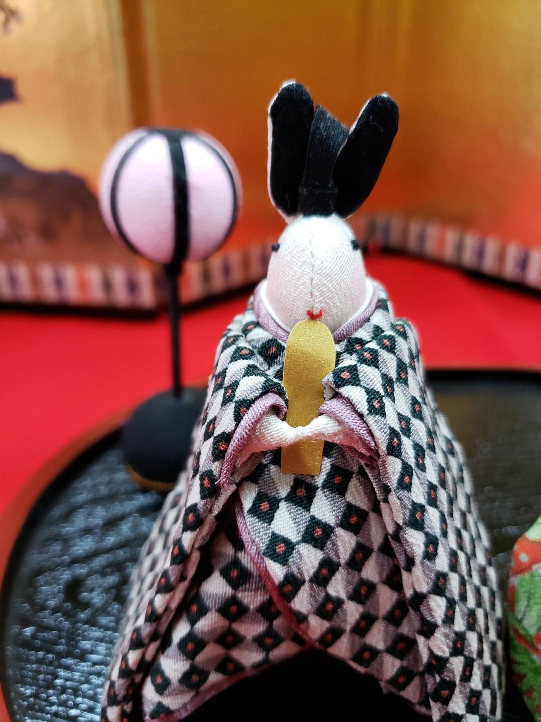 ひな人形　うさぎ　雛祭り　置物　飾り　お祝い　女の子　着物