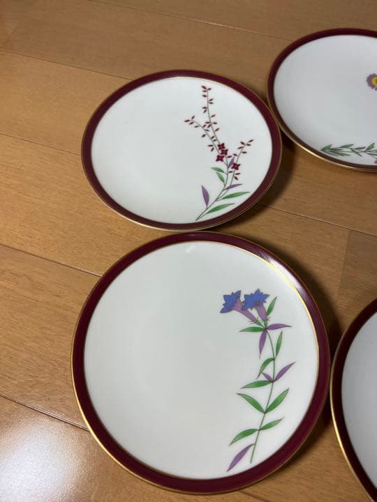 259 香蘭社　皿　5客　金彩　未使用