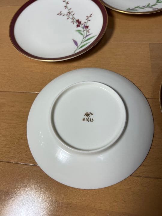 259 香蘭社　皿　5客　金彩　未使用
