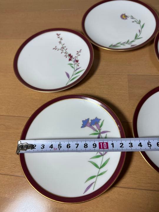 259 香蘭社　皿　5客　金彩　未使用