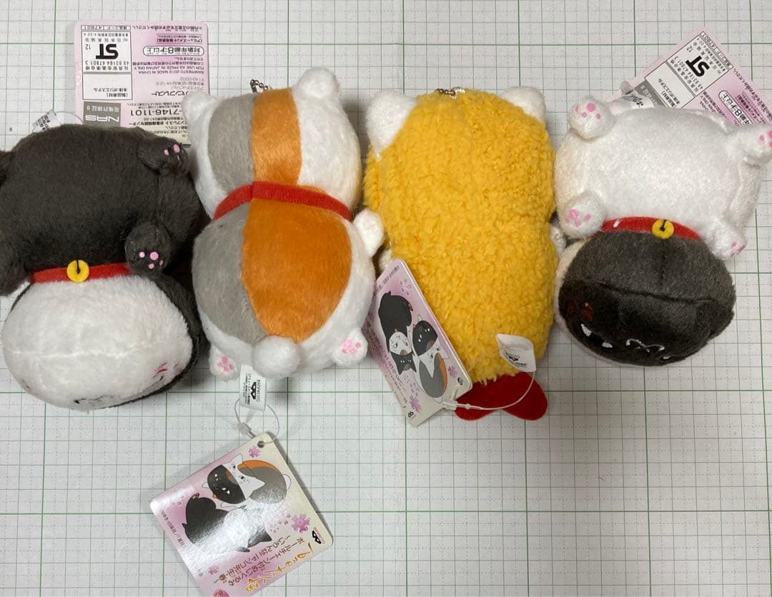 夏目友人帳　ボールチェーン付ぬいぐるみ　いろんなニャンコ先生　春　全4種