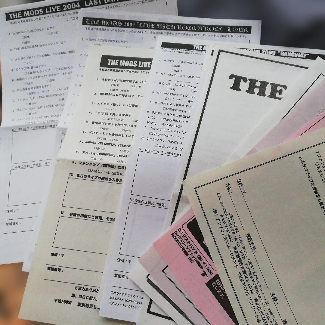 ◆匿名配送◆THE MODS FC会報 vol. 84～144 ♤森山達也♤