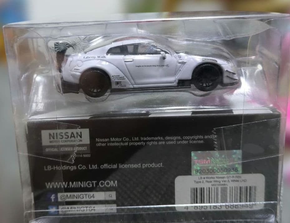 ミニGTLB★Works Nissan GT-R White
