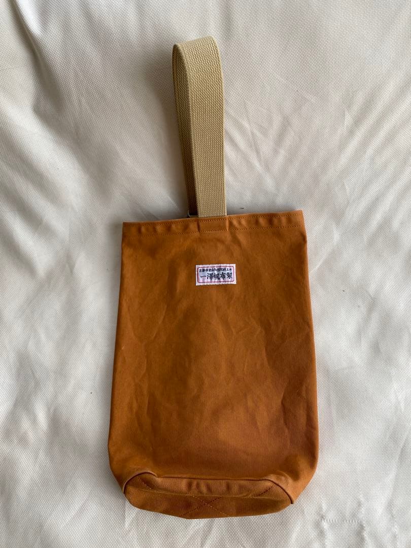一澤帆布 信三郎帆布 ワンショルダーバッグ 現行品 レンガ×ベージュ