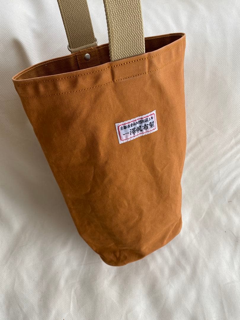 一澤帆布 信三郎帆布 ワンショルダーバッグ 現行品 レンガ×ベージュ